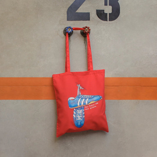Tote Bag ADIDAS TOKIO· Hecha a mano · Tirada numerada · Color rojo