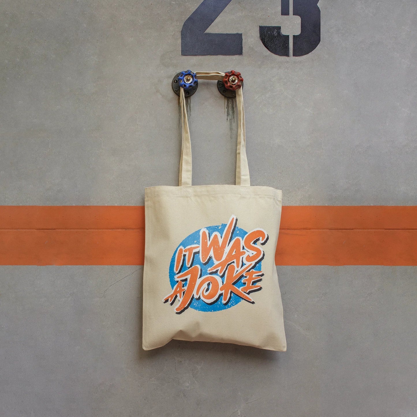 Tote Bag Joke · Hecha a mano · Tirada numerada · Color Crudo