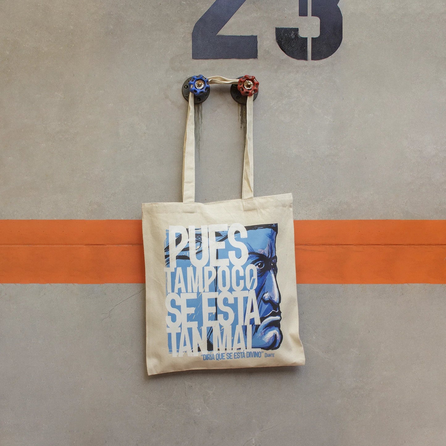 Tote Bag Dante · Hecha a mano · Tirada numerada · Color Crudo