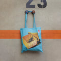 Tote Bag ESCARABAJO · Hecha a mano · Tirada numerada · Color AZUL
