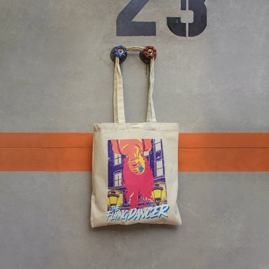Tote Bag FLYING DANCER · Hecha a mano · Tirada numerada · Color Crudo