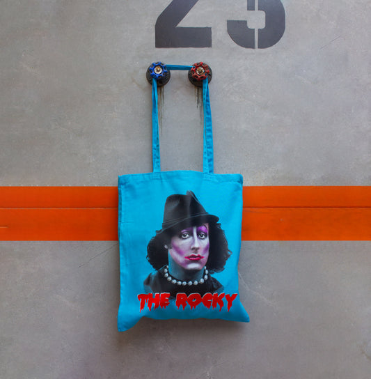 Tote Bag THE ROCKY · Hecha a mano · Tirada numerada · Color AZUL