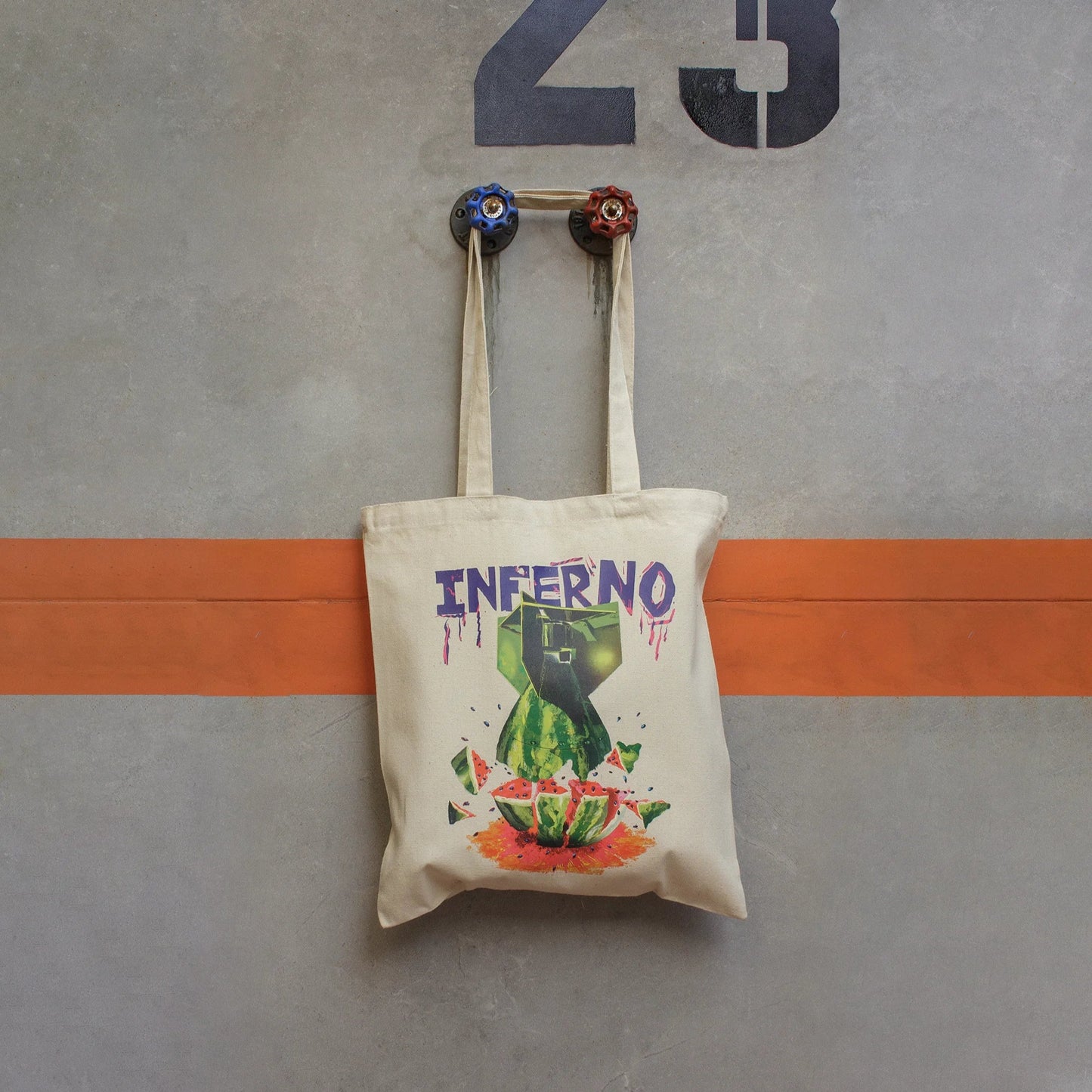 Tote Bag SANDIA PALESTINA· Hecha a mano · Tirada numerada · Color Crudo