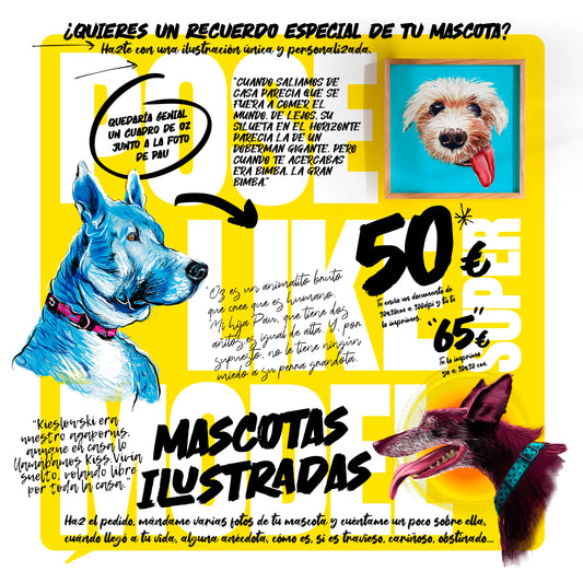 Ilustración personalizada de tu mascota