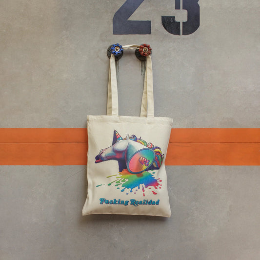 Tote Bag UNICORNIO · Hecha a mano · Tirada numerada · Color Crudo