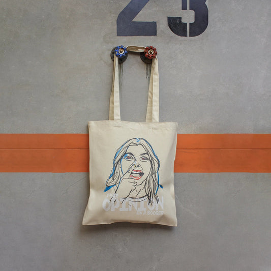 Tote Bag MOCO · Hecha a mano · Tirada numerada · Color Crudo