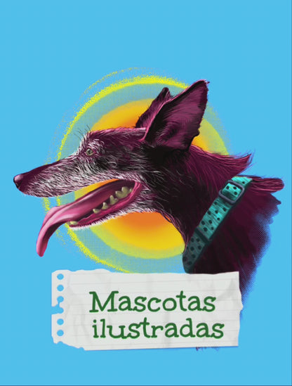Ilustración personalizada de tu mascota